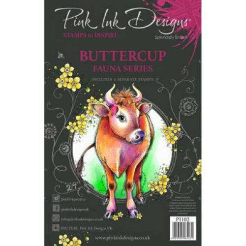 buttercup - Pink Ink Designs Clear Stamp Set PI102